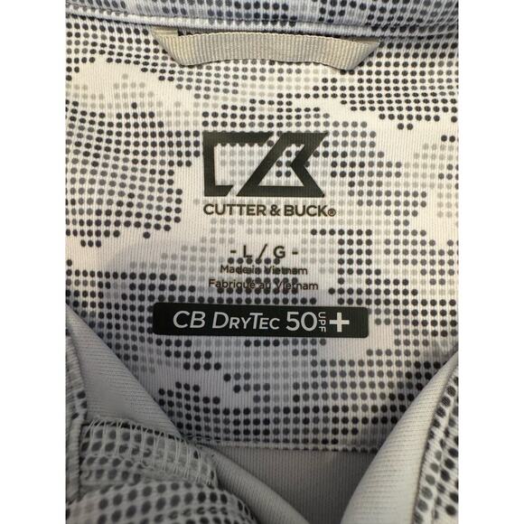 Cutter & Buck Traverse Stretch Eco Camo Quarter Zip Ponte Vedra size L - Picture 4 of 7